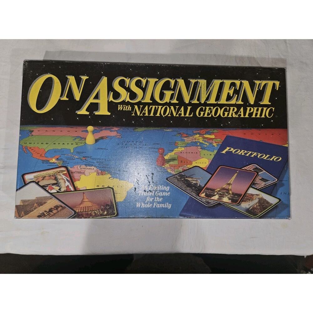 On Assignment With National Geographic Board Game. 1990 98% Complete